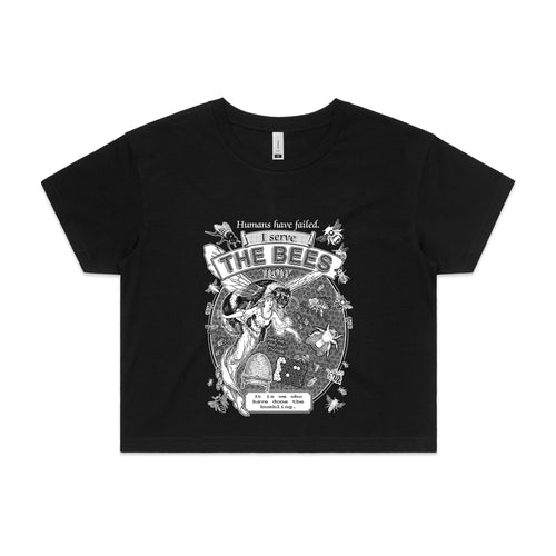 I Serve The Bees Tee by Lonely Kids Club. All clothing from our T-shirts to our shorts and hoodies are ethically made, and printed packed and shipped from Sydney.