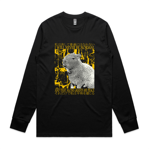 I Will Never Be Normal Tee by Lonely Kids Club. All clothing from our T-shirts to our shorts and hoodies are ethically made, and printed packed and shipped from Sydney.