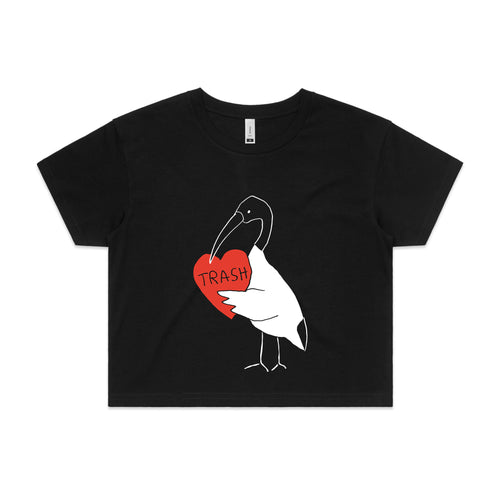 Ibis Heart Tee by Lonely Kids Club. All clothing from our T-shirts to our shorts and hoodies are ethically made, and printed packed and shipped from Sydney.