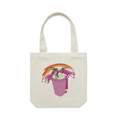 Ibis Pride Tote by Lonely Kids Club. All clothing from our T-shirts to our shorts and hoodies are ethically made, and printed packed and shipped from Sydney.