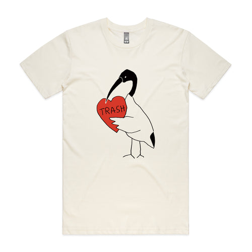 Ibis Heart Tee by Lonely Kids Club. All clothing from our T-shirts to our shorts and hoodies are ethically made, and printed packed and shipped from Sydney.