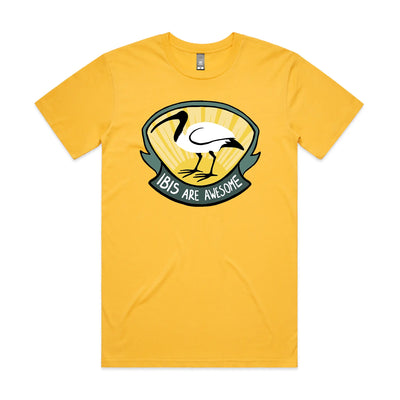 Ibis Are Awesome Tee by Lonely Kids Club. All clothing from our T-shirts to our shorts and hoodies are ethically made, and printed packed and shipped from Sydney.