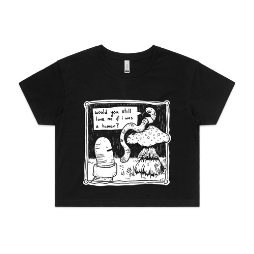 If I Was A Human Tee by Lonely Kids Club. All clothing from our T-shirts to our shorts and hoodies are ethically made, and printed packed and shipped from Sydney.