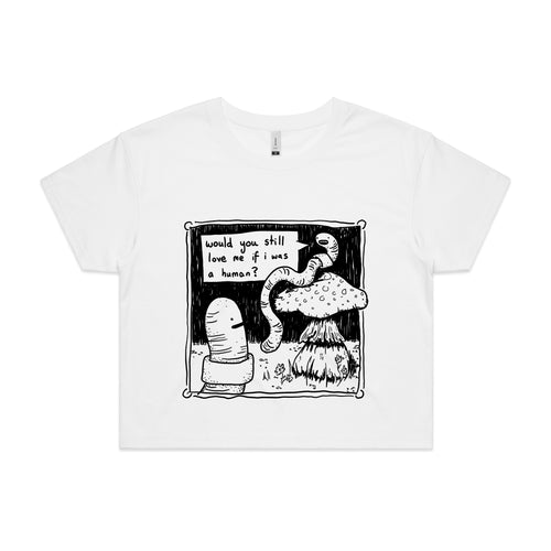 If I Was A Human Tee by Lonely Kids Club. All clothing from our T-shirts to our shorts and hoodies are ethically made, and printed packed and shipped from Sydney.