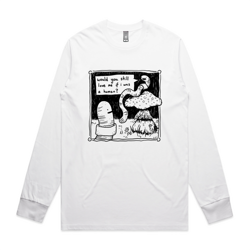 If I Was A Human Tee by Lonely Kids Club. All clothing from our T-shirts to our shorts and hoodies are ethically made, and printed packed and shipped from Sydney.