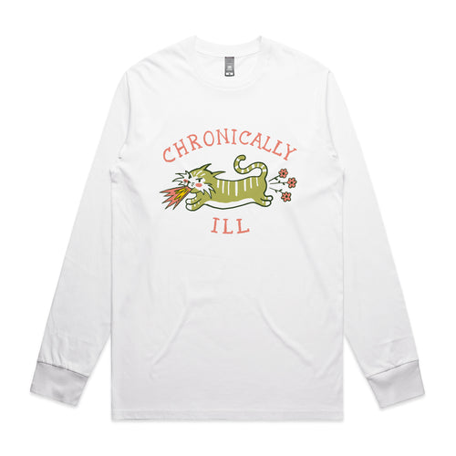 Chronically Ill Tee by Lonely Kids Club. All clothing from our T-shirts to our shorts and hoodies are ethically made, and printed packed and shipped from Sydney.
