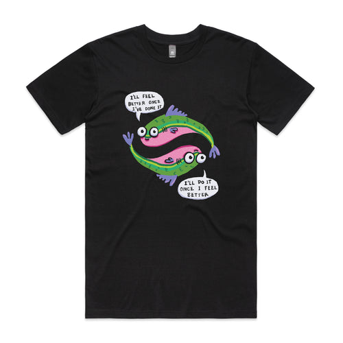 I'll Feel Better Tee by Lonely Kids Club. All clothing from our T-shirts to our shorts and hoodies are ethically made, and printed packed and shipped from Sydney.