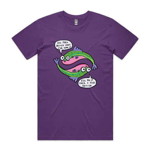 I'll Feel Better Tee by Lonely Kids Club. All clothing from our T-shirts to our shorts and hoodies are ethically made, and printed packed and shipped from Sydney.