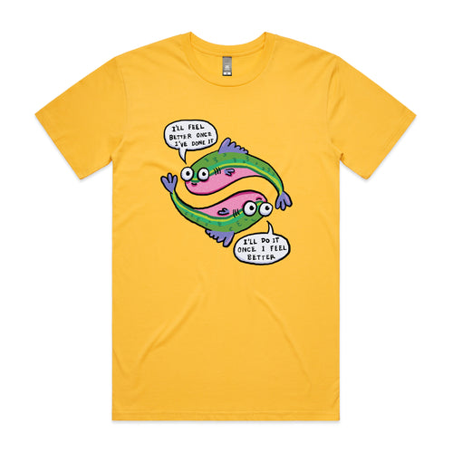 I'll Feel Better Tee by Lonely Kids Club. All clothing from our T-shirts to our shorts and hoodies are ethically made, and printed packed and shipped from Sydney.