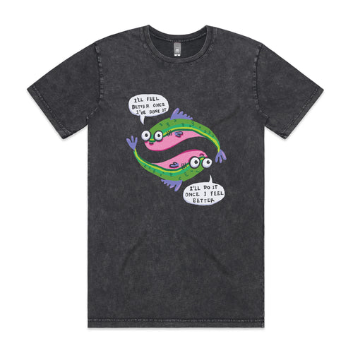 I'll Feel Better Tee by Lonely Kids Club. All clothing from our T-shirts to our shorts and hoodies are ethically made, and printed packed and shipped from Sydney.