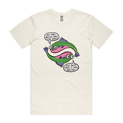 I'll Feel Better Tee by Lonely Kids Club. All clothing from our T-shirts to our shorts and hoodies are ethically made, and printed packed and shipped from Sydney.