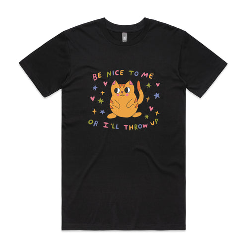 I'll Throw Up Tee by Lonely Kids Club. All clothing from our T-shirts to our shorts and hoodies are ethically made, and printed packed and shipped from Sydney.
