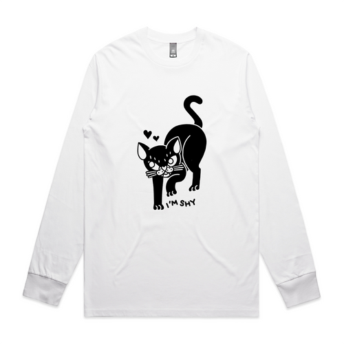 I'm Shy Tee by Lonely Kids Club. All clothing from our T-shirts to our shorts and hoodies are ethically made, and printed packed and shipped from Sydney.
