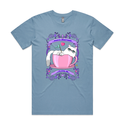 I'm Still Me Tee by Lonely Kids Club. All clothing from our T-shirts to our shorts and hoodies are ethically made, and printed packed and shipped from Sydney.
