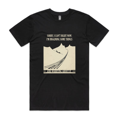 Imagining Some Things Tee by Lonely Kids Club. All clothing from our T-shirts to our shorts and hoodies are ethically made, and printed packed and shipped from Sydney.