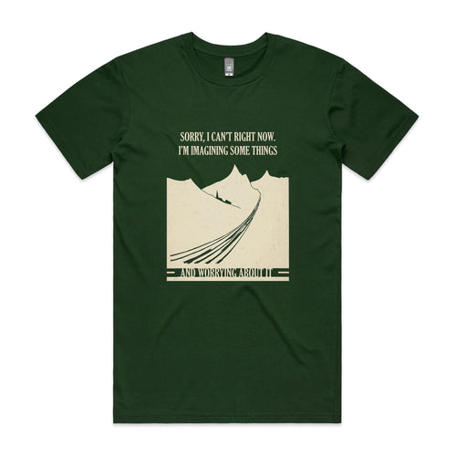Imagining Some Things Tee by Lonely Kids Club. All clothing from our T-shirts to our shorts and hoodies are ethically made, and printed packed and shipped from Sydney.