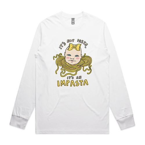 Impasta Tee by Lonely Kids Club. All clothing from our T-shirts to our shorts and hoodies are ethically made, and printed packed and shipped from Sydney.