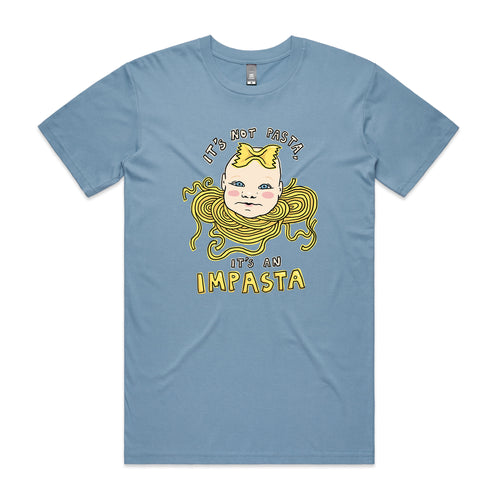 Impasta Tee by Lonely Kids Club. All clothing from our T-shirts to our shorts and hoodies are ethically made, and printed packed and shipped from Sydney.