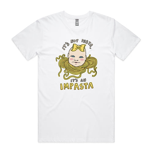 Impasta Tee by Lonely Kids Club. All clothing from our T-shirts to our shorts and hoodies are ethically made, and printed packed and shipped from Sydney.