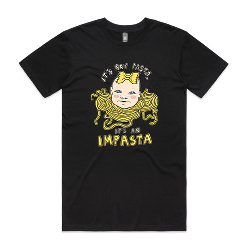 Impasta Tee by Lonely Kids Club. All clothing from our T-shirts to our shorts and hoodies are ethically made, and printed packed and shipped from Sydney.