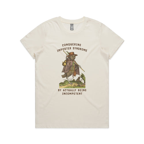 Imposter Syndrome Tee by Lonely Kids Club. All clothing from our T-shirts to our shorts and hoodies are ethically made, and printed packed and shipped from Sydney.