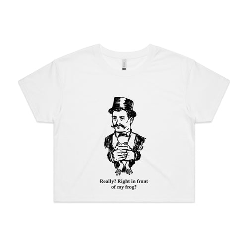 In Front Of My Frog Tee by Lonely Kids Club. All clothing from our T-shirts to our shorts and hoodies are ethically made, and printed packed and shipped from Sydney.
