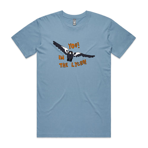 In The Lycra Tee by Lonely Kids Club. All clothing from our T-shirts to our shorts and hoodies are ethically made, and printed packed and shipped from Sydney.