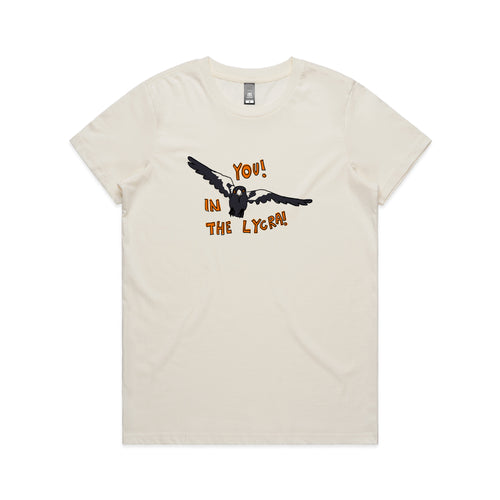 In The Lycra Tee by Lonely Kids Club. All clothing from our T-shirts to our shorts and hoodies are ethically made, and printed packed and shipped from Sydney.