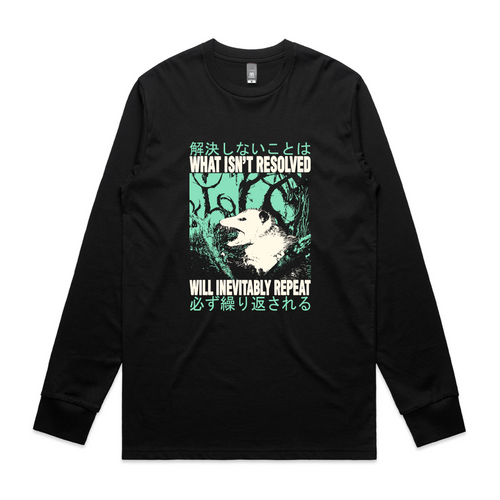 Inevitably Repeat Tee by Lonely Kids Club. All clothing from our T-shirts to our shorts and hoodies are ethically made, and printed packed and shipped from Sydney.