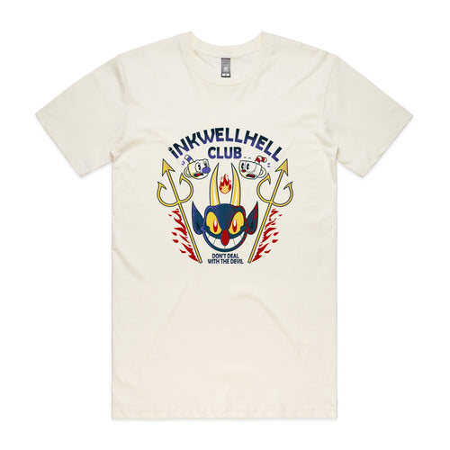 Inkwell Hell Tee by Lonely Kids Club. All clothing from our T-shirts to our shorts and hoodies are ethically made, and printed packed and shipped from Sydney.
