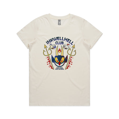 Inkwell Hell Tee by Lonely Kids Club. All clothing from our T-shirts to our shorts and hoodies are ethically made, and printed packed and shipped from Sydney.