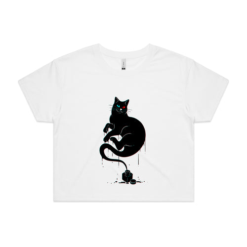 Inky Cat Tee by Lonely Kids Club. All clothing from our T-shirts to our shorts and hoodies are ethically made, and printed packed and shipped from Sydney.