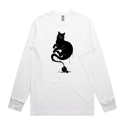 Inky Cat Tee by Lonely Kids Club. All clothing from our T-shirts to our shorts and hoodies are ethically made, and printed packed and shipped from Sydney.