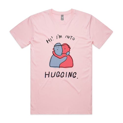 Into Hugging Tee by Lonely Kids Club. All clothing from our T-shirts to our shorts and hoodies are ethically made, and printed packed and shipped from Sydney.