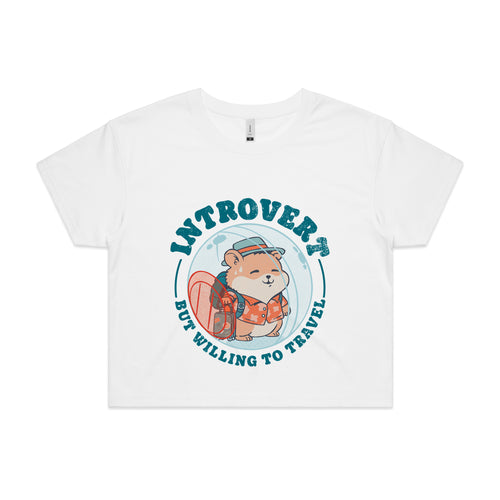 Introvert Will Travel Tee by Lonely Kids Club. All clothing from our T-shirts to our shorts and hoodies are ethically made, and printed packed and shipped from Sydney.