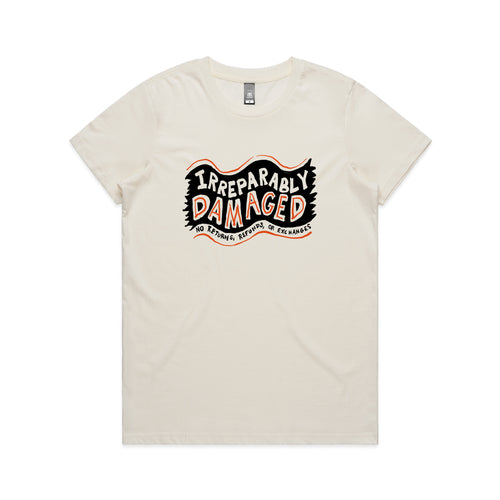 Irreparably Damaged Tee by Lonely Kids Club. All clothing from our T-shirts to our shorts and hoodies are ethically made, and printed packed and shipped from Sydney.