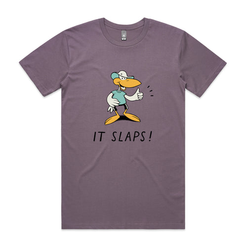 It Slaps Tee by Lonely Kids Club. All clothing from our T-shirts to our shorts and hoodies are ethically made, and printed packed and shipped from Sydney.