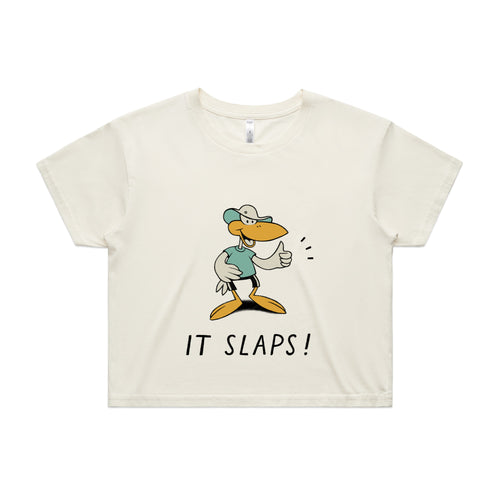 It Slaps Tee by Lonely Kids Club. All clothing from our T-shirts to our shorts and hoodies are ethically made, and printed packed and shipped from Sydney.