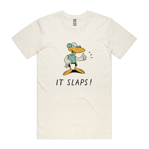It Slaps Tee by Lonely Kids Club. All clothing from our T-shirts to our shorts and hoodies are ethically made, and printed packed and shipped from Sydney.