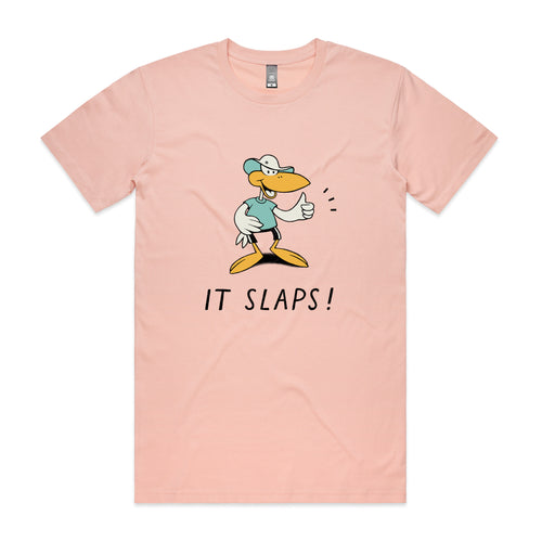 It Slaps Tee by Lonely Kids Club. All clothing from our T-shirts to our shorts and hoodies are ethically made, and printed packed and shipped from Sydney.