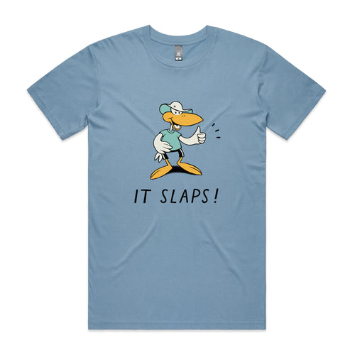 It Slaps Tee by Lonely Kids Club. All clothing from our T-shirts to our shorts and hoodies are ethically made, and printed packed and shipped from Sydney.