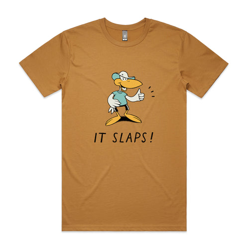 It Slaps Tee by Lonely Kids Club. All clothing from our T-shirts to our shorts and hoodies are ethically made, and printed packed and shipped from Sydney.