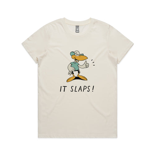 It Slaps Tee by Lonely Kids Club. All clothing from our T-shirts to our shorts and hoodies are ethically made, and printed packed and shipped from Sydney.