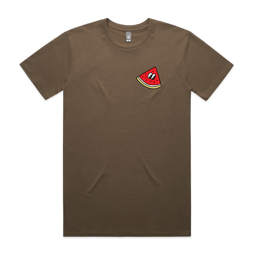 Judgy Melon Tee by Lonely Kids Club. All clothing from our T-shirts to our shorts and hoodies are ethically made, and printed packed and shipped from Sydney.