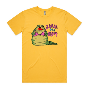 Jabba The Slut Shirt. Printed in Sydney on premium T-shirts by Lonely Kids Club.