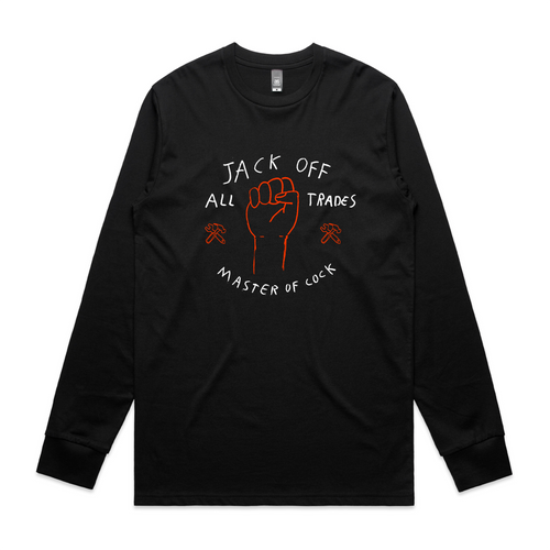 Jack Off All Trades Tee by Lonely Kids Club. All clothing from our T-shirts to our shorts and hoodies are ethically made, and printed packed and shipped from Sydney.