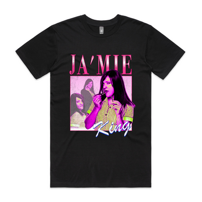 Ja'mie King Retro Tee by Lonely Kids Club. All clothing from our T-shirts to our shorts and hoodies are ethically made, and printed packed and shipped from Sydney.