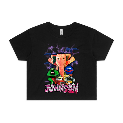 Johnson and Friends Tee by Lonely Kids Club. All clothing from our T-shirts to our shorts and hoodies are ethically made, and printed packed and shipped from Sydney.