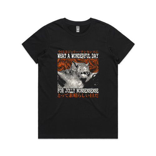 Jolly Nonsense Tee by Lonely Kids Club. All clothing from our T-shirts to our shorts and hoodies are ethically made, and printed packed and shipped from Sydney.