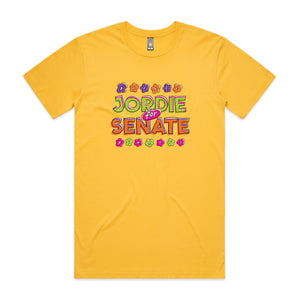 Jordie For Senate Tee by Lonely Kids Club. All clothing from our T-shirts to our shorts and hoodies are ethically made, and printed packed and shipped from Sydney.